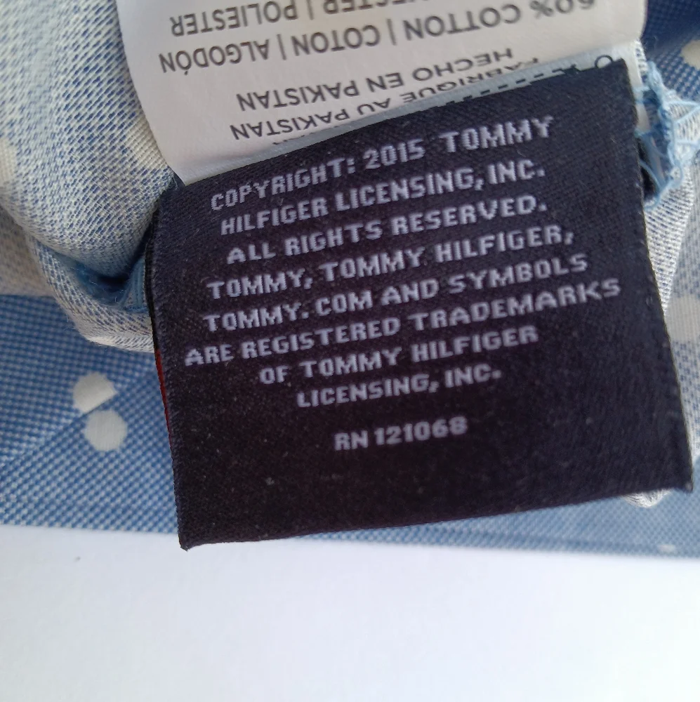 Tommy Hilfiger Polka Dot Blue Printed Standard Pillowcase